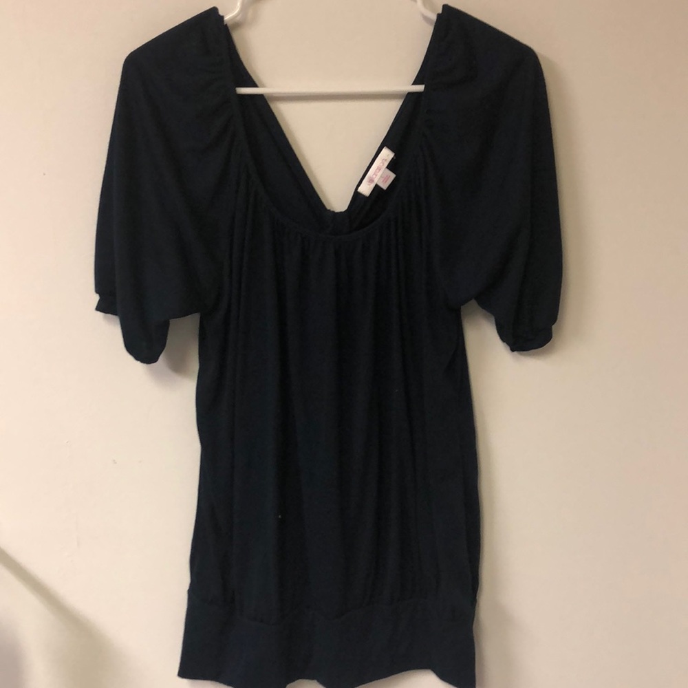 Xhilaration blue cotton top size L